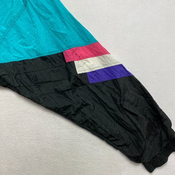 Vintage Pierre Cardin Jacket Mens M Multicolor Nylon Running 90s Windbreaker - Picture 7 of 14